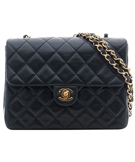 fake black quilted chanel bag|chanel black bag price.